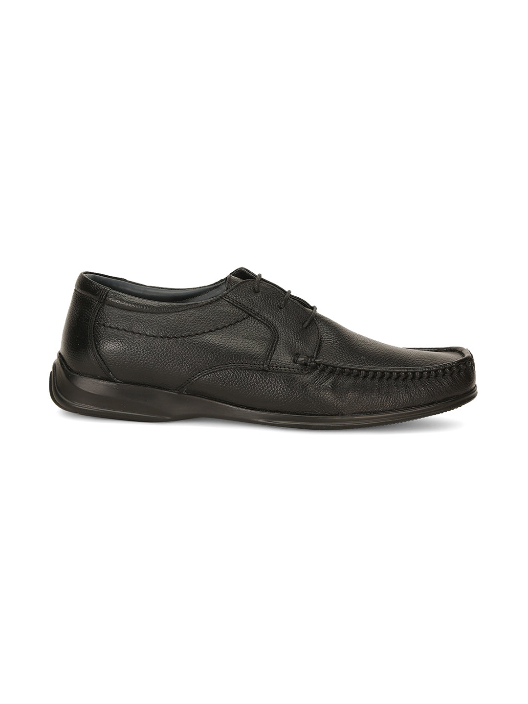 Bata Men Black Formal Lace-up Derby Shoes - Black - View 3