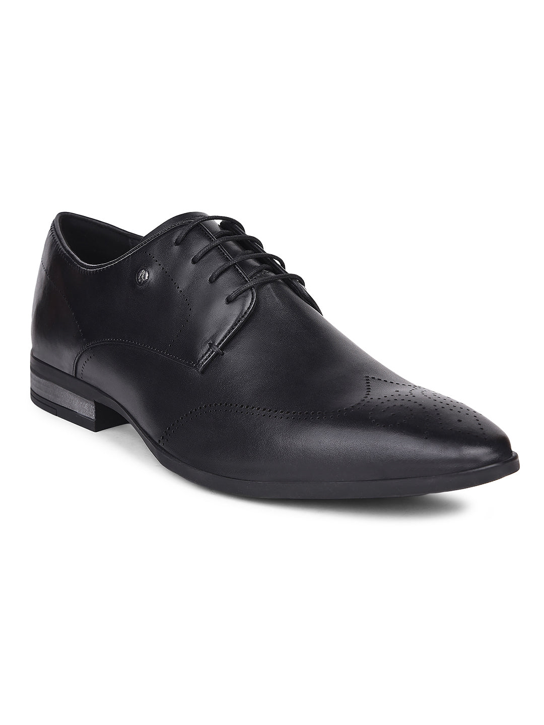 Hush Puppies Men Black Formal Lace-up Derby Shoes - Black - View 1