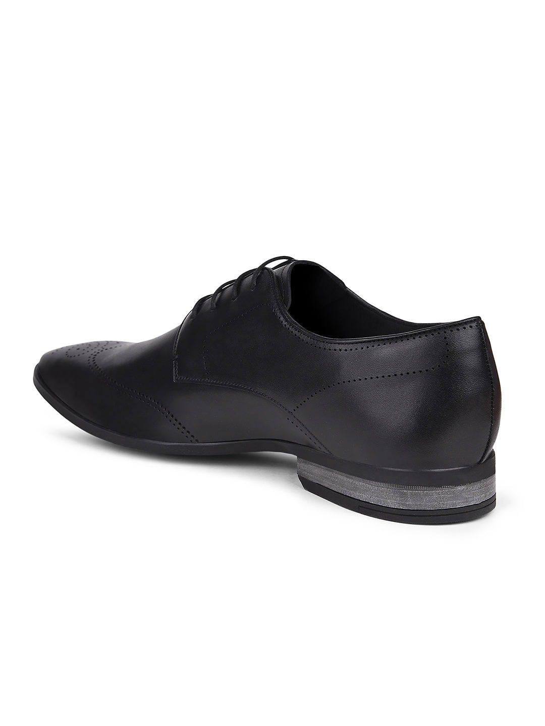 Hush Puppies Men Black Formal Lace-up Derby Shoes - Black - View 3