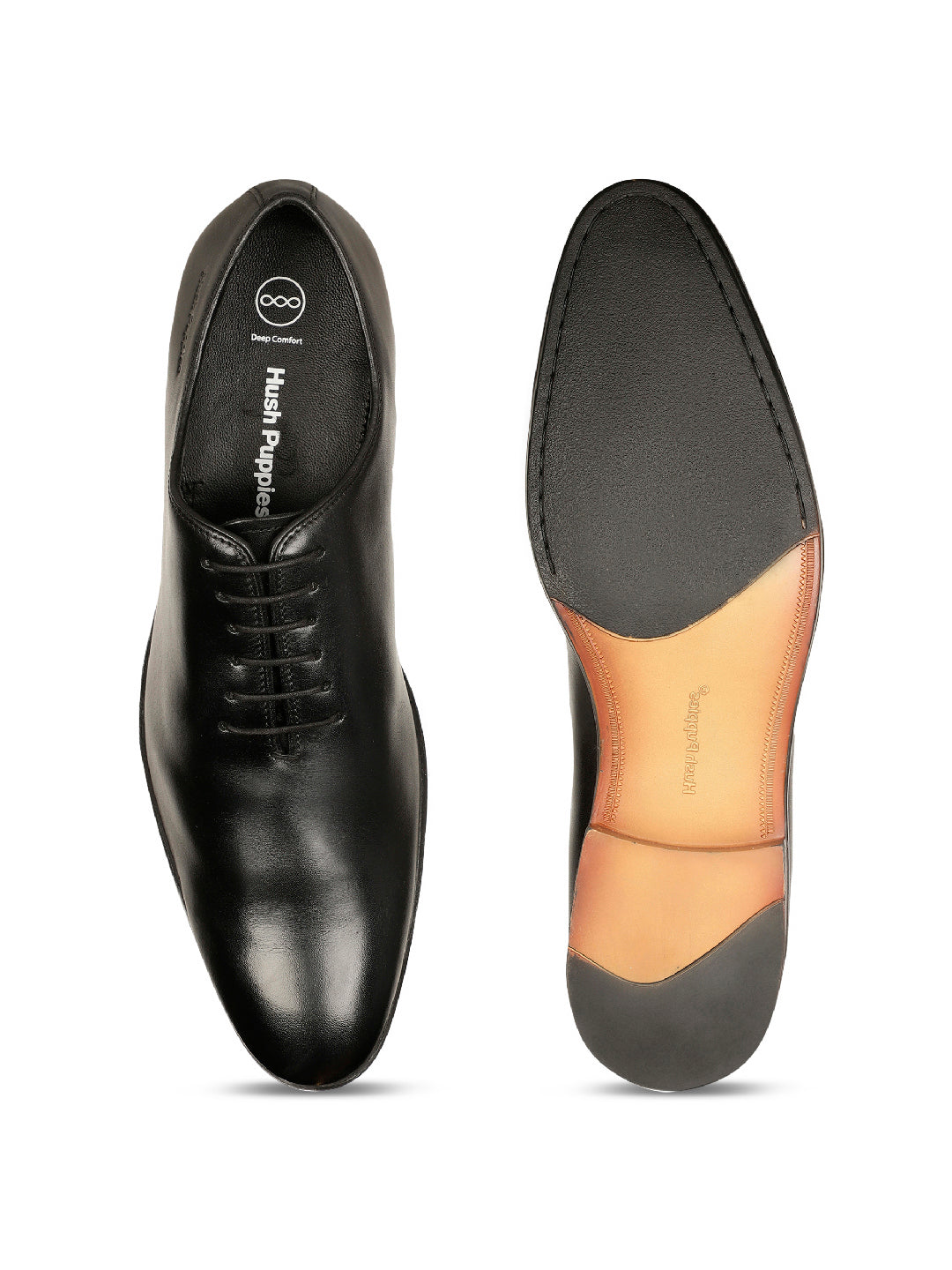 Hush Puppies Men Black Formal Lace-up Derby Shoes - Black - View 4