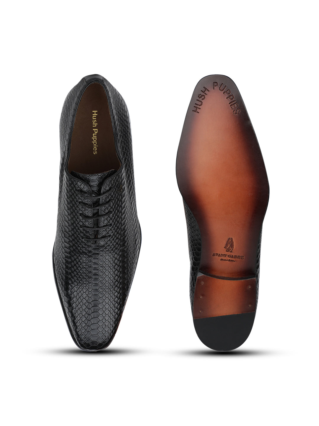 Hush Puppies Men Black Formal Lace-up Derby Shoes - Black - View 4