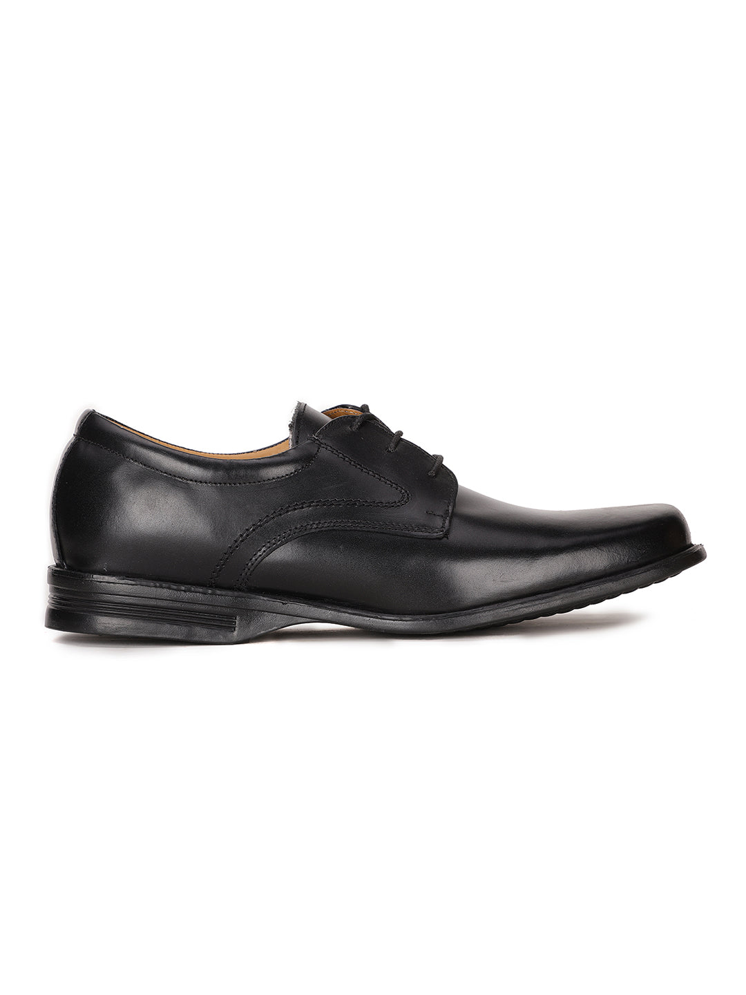 Bata Men Black Formal Lace-up Derby Shoes - Black - View 2