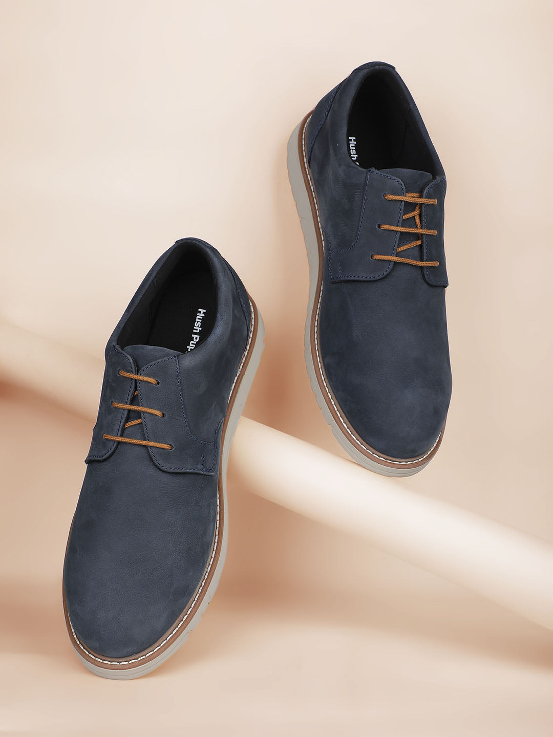 Hush Puppies Men Navy Blue Casual Lace-up Shoes - Navy Blue - View 6