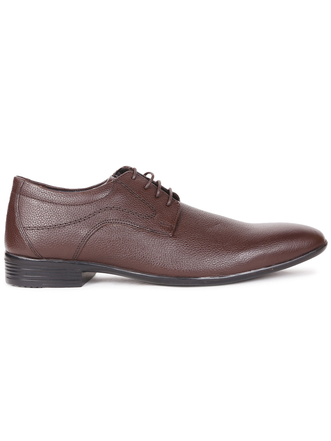 Bata Men Brown Formal Lace-up Derby Shoes - Brown - View 2