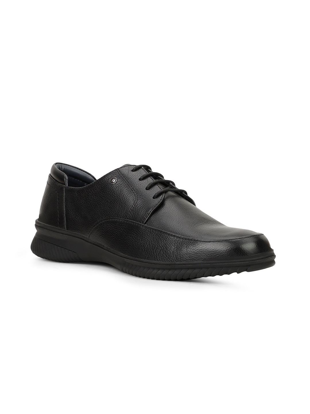 Bata Men Black Formal Lace-up Derby Shoes - Black - View 1