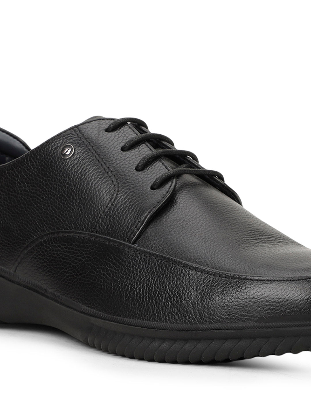 Bata Men Black Formal Lace-up Derby Shoes - Black - View 5