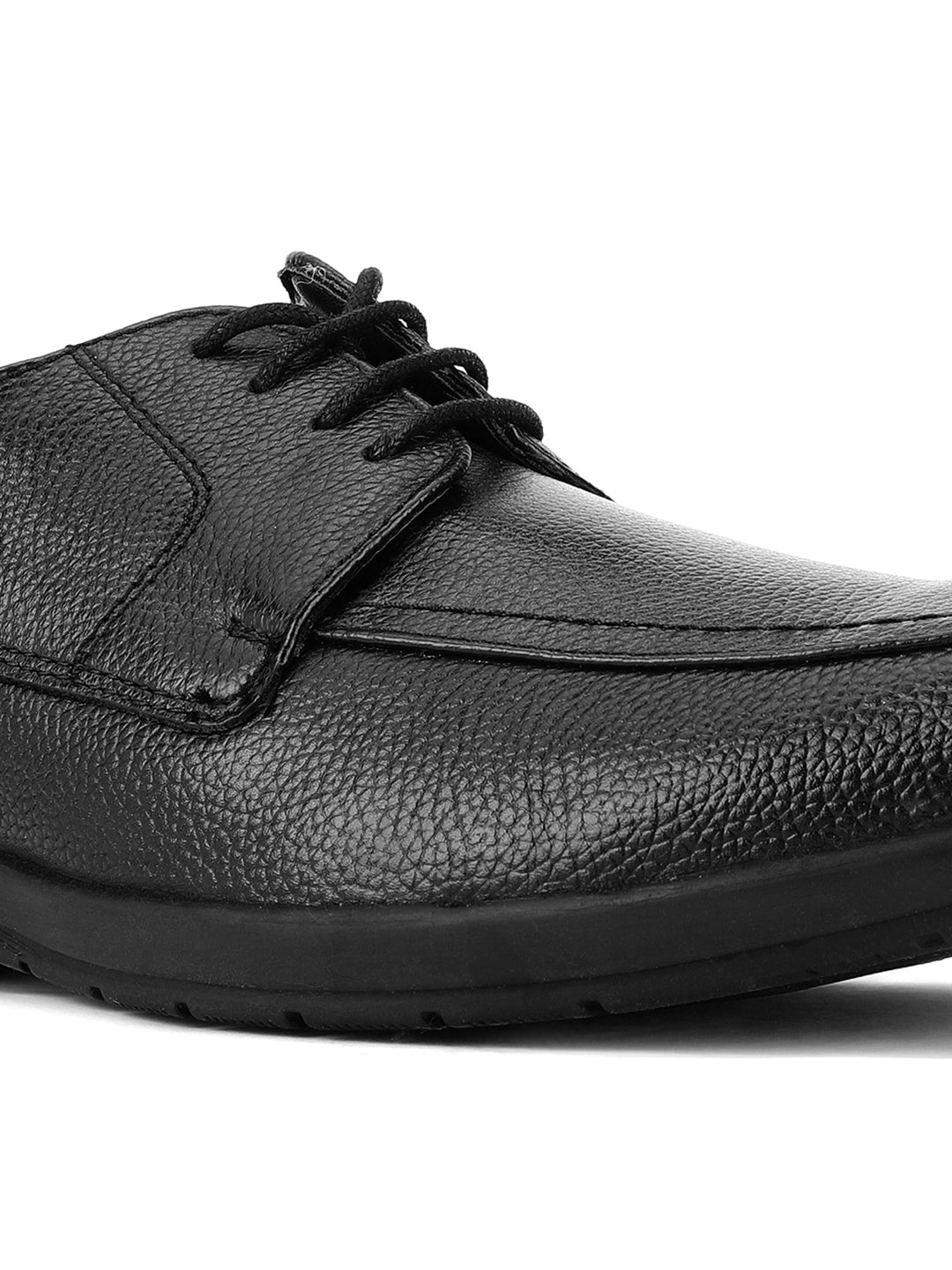 Bata Men Black Formal Lace-up Derby Shoes - Black - View 5