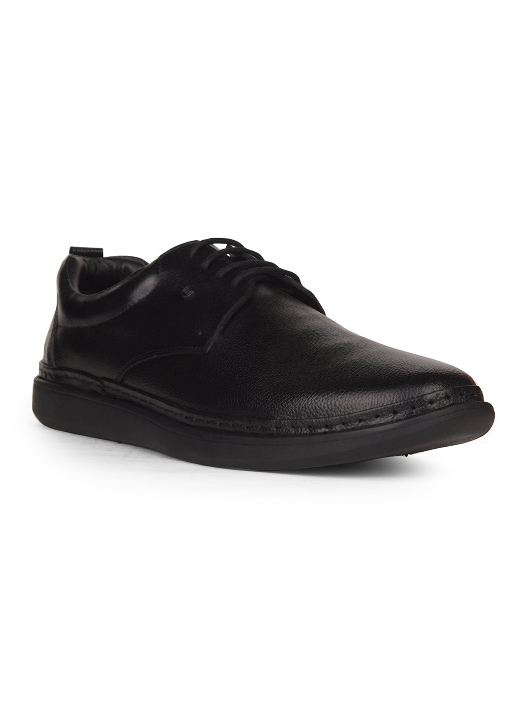 Bata Men Black Formal Lace-up Derby Shoes - Black - View 1