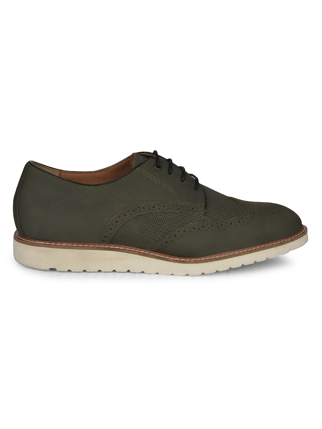 Hush Puppies Men Olive Casual Lace-up Shoes - Olive - View 2