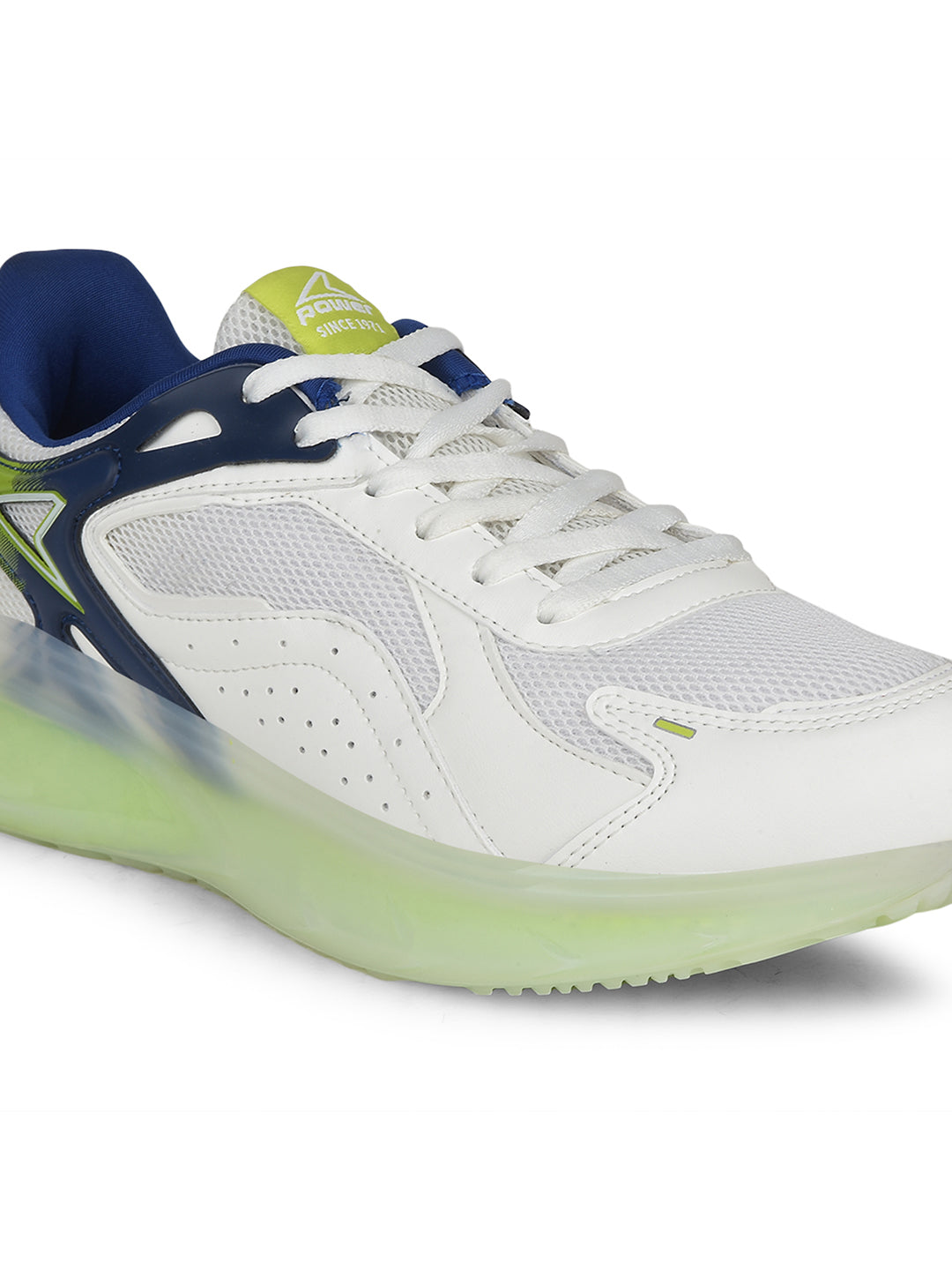 Power Men Silver Lace-up Oxford Sports Shoes - Silver - View 5