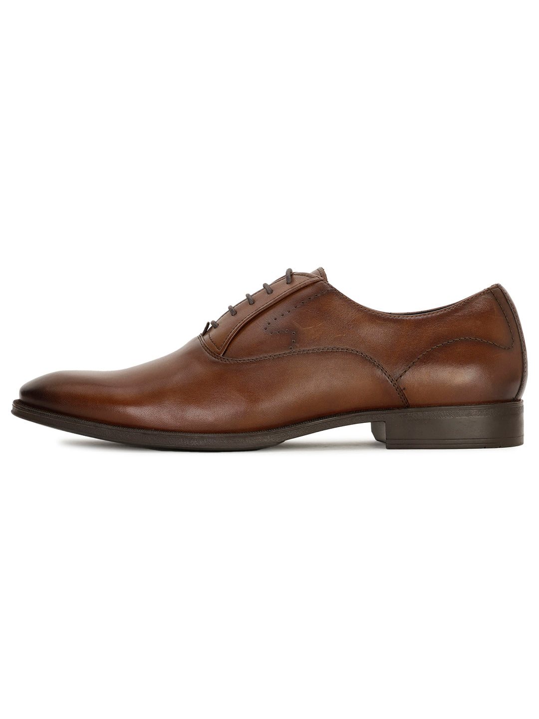 Bata Men Dark Brown Formal Lace-up Oxford Shoes - Dark Brown - View 3
