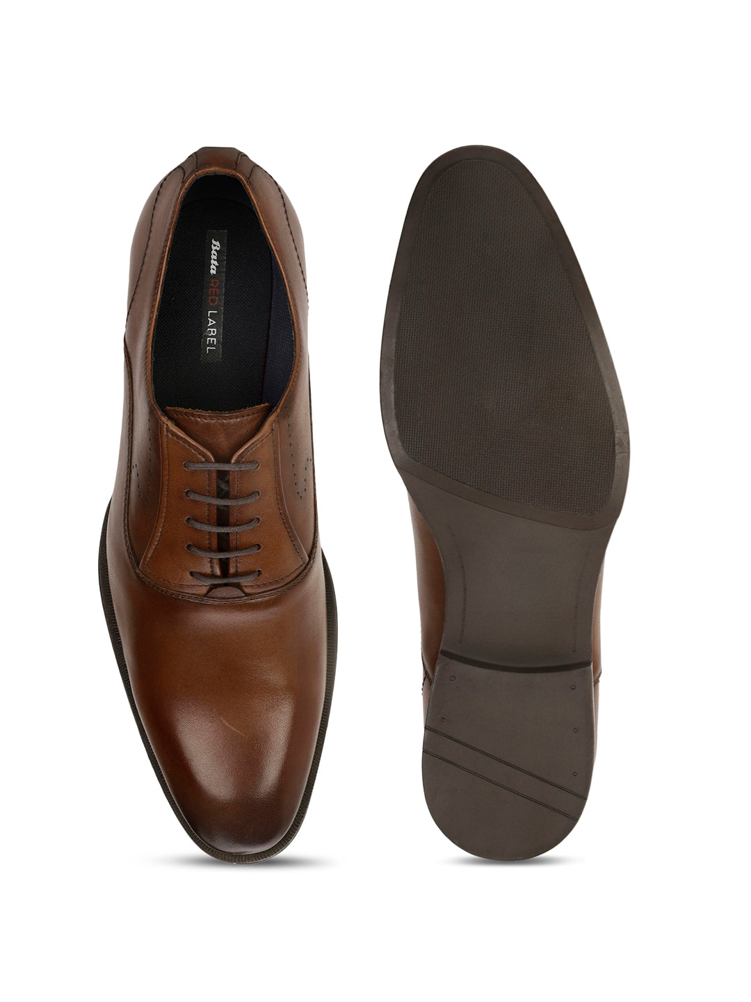 Bata Men Dark Brown Formal Lace-up Oxford Shoes - Dark Brown - View 4