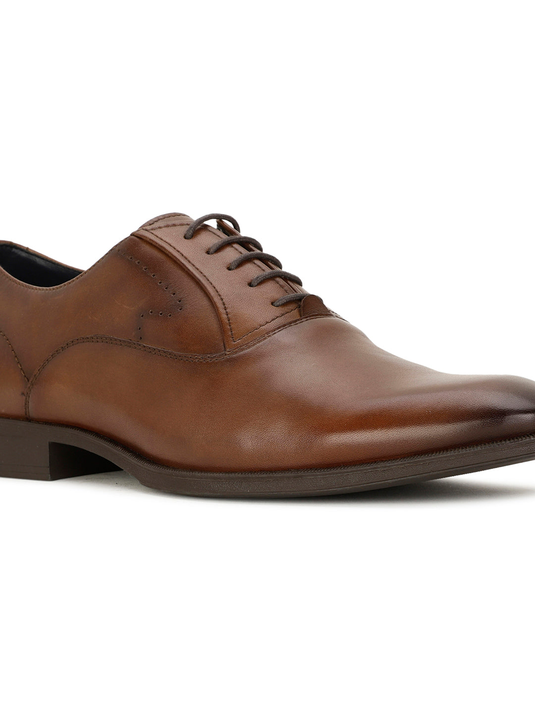Bata Men Dark Brown Formal Lace-up Oxford Shoes - Dark Brown - View 5