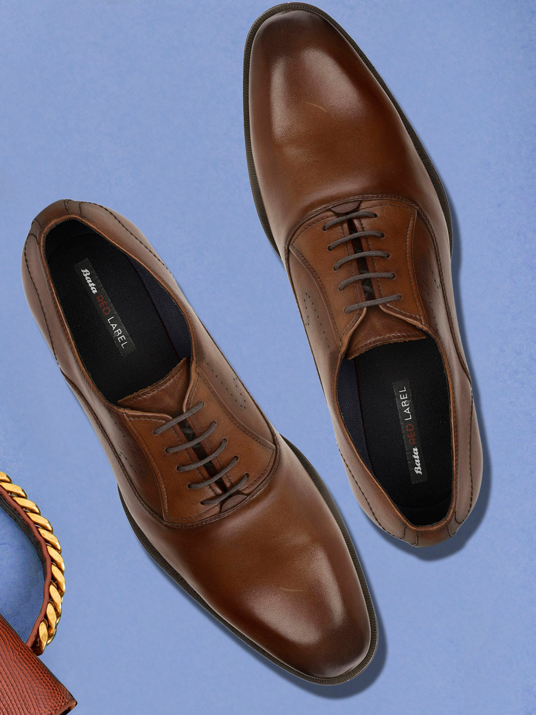 Bata Men Dark Brown Formal Lace-up Oxford Shoes - Dark Brown - View 6