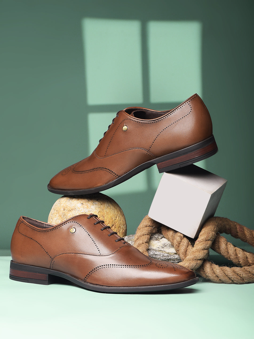 Hush Puppies Men Brown Formal Lace-up Oxford Shoes - Brown - View 6