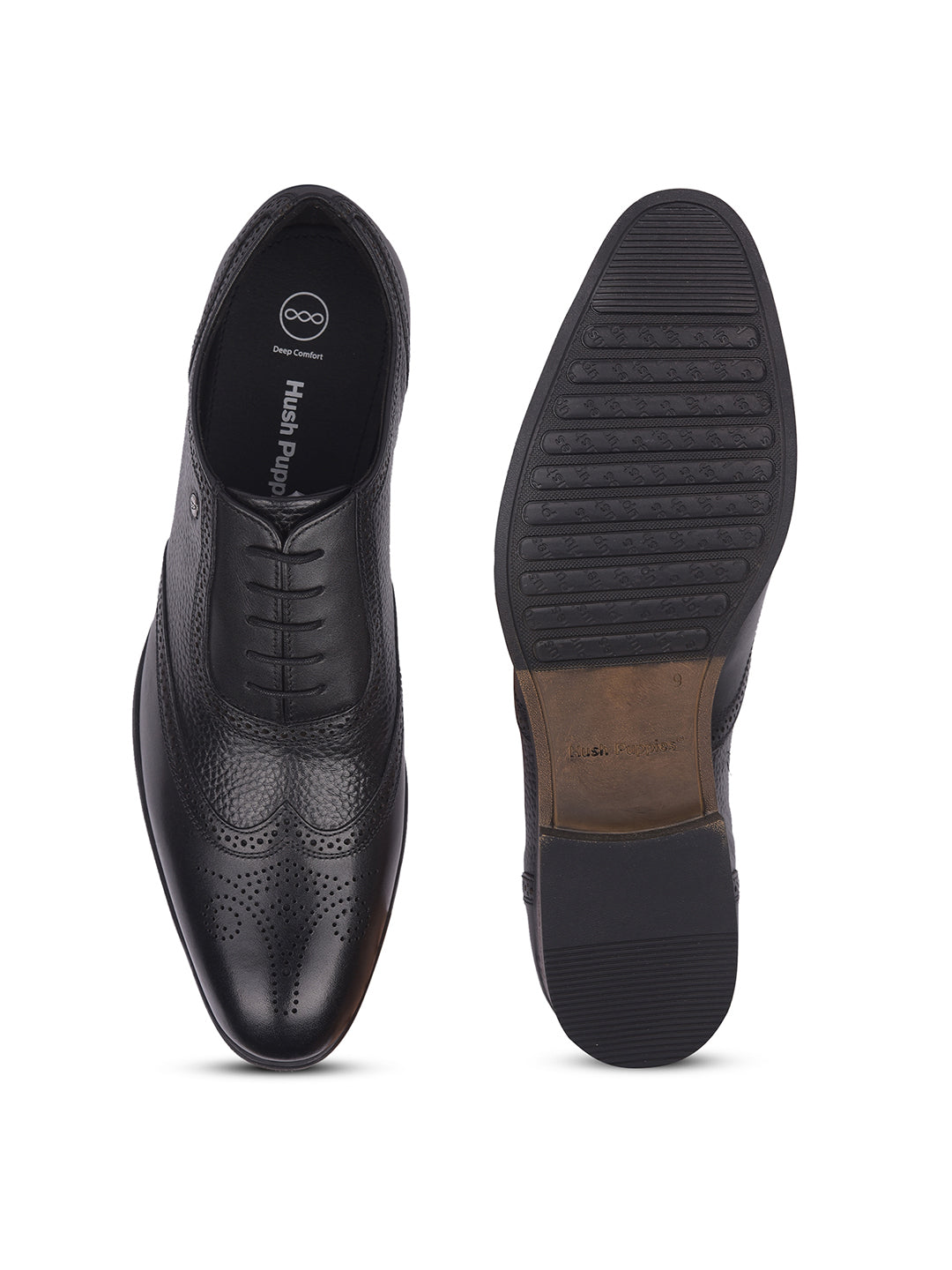 Hush Puppies Men Black Formal Lace-up Oxford Shoes - Black - View 4