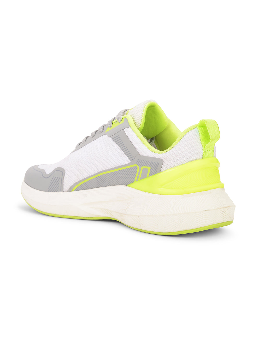 Power Men White Lace-up Oxford Sports Shoes - White - View 3