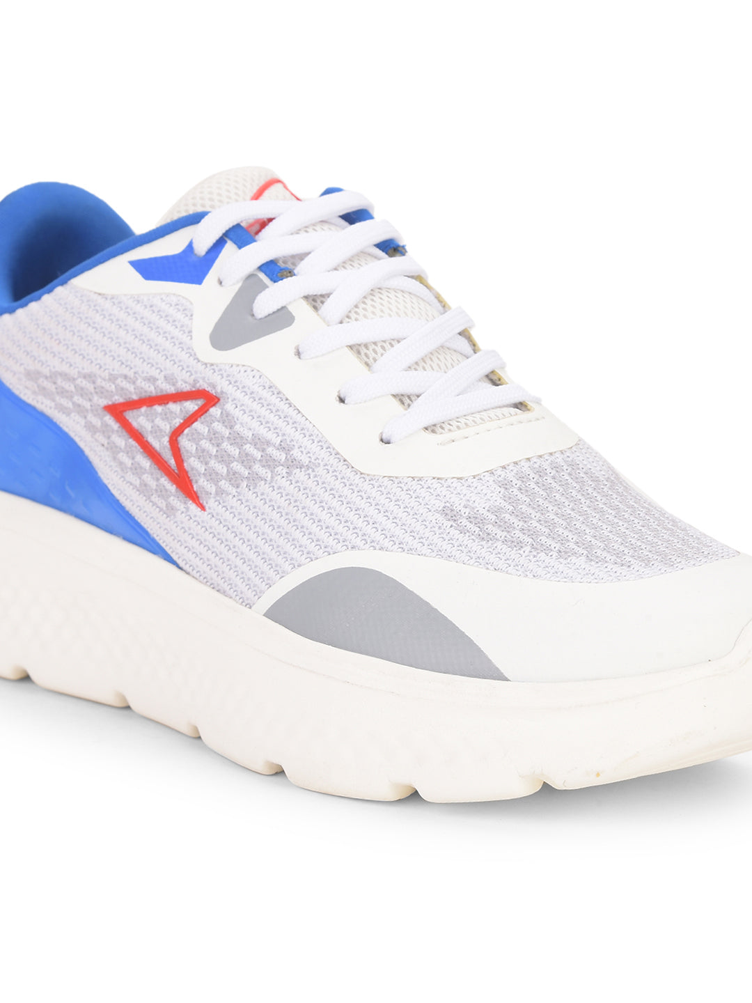 Power Men White Lace-up Oxford Sports Shoes - White - View 5