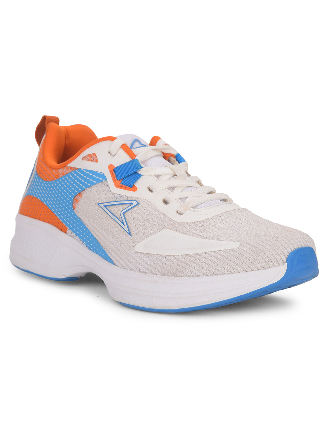 Power Men White Lace-up Oxford Sports Shoes - White - View 1