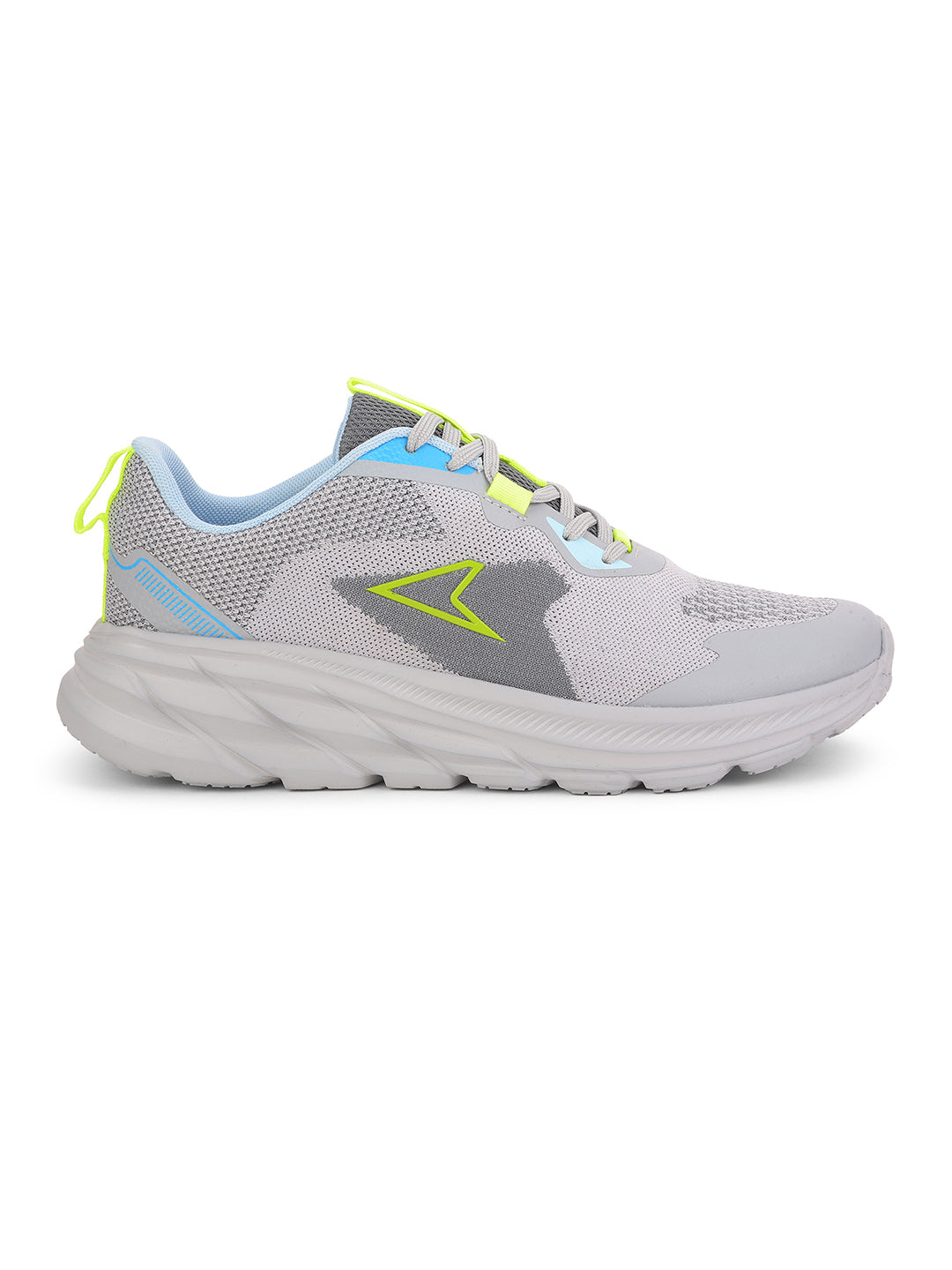 Power Men Grey Lace-up Oxford Sports Shoes - Grey - View 2
