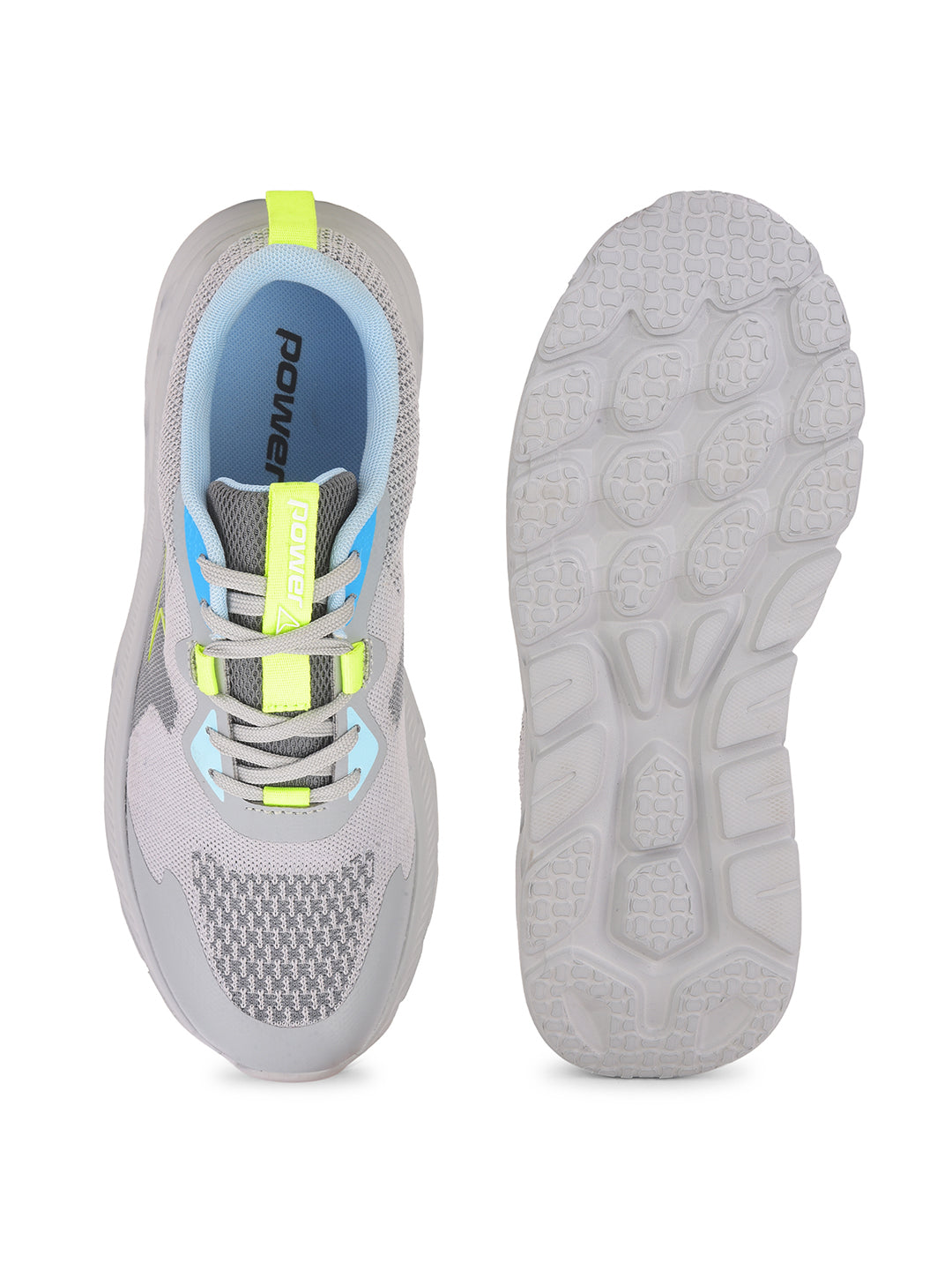 Power Men Grey Lace-up Oxford Sports Shoes - Grey - View 4