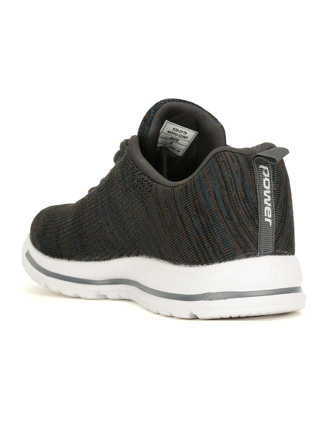 Power Men Grey Lace-up Oxford Sports Shoes - Grey - View 3