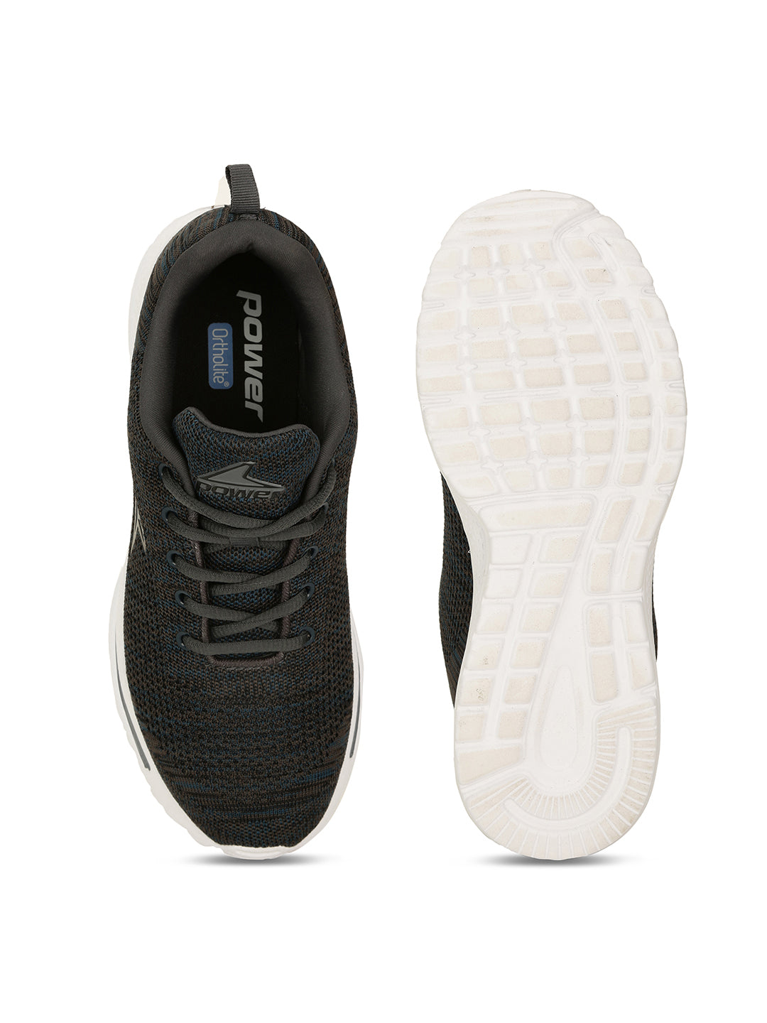 Power Men Grey Lace-up Oxford Sports Shoes - Grey - View 4