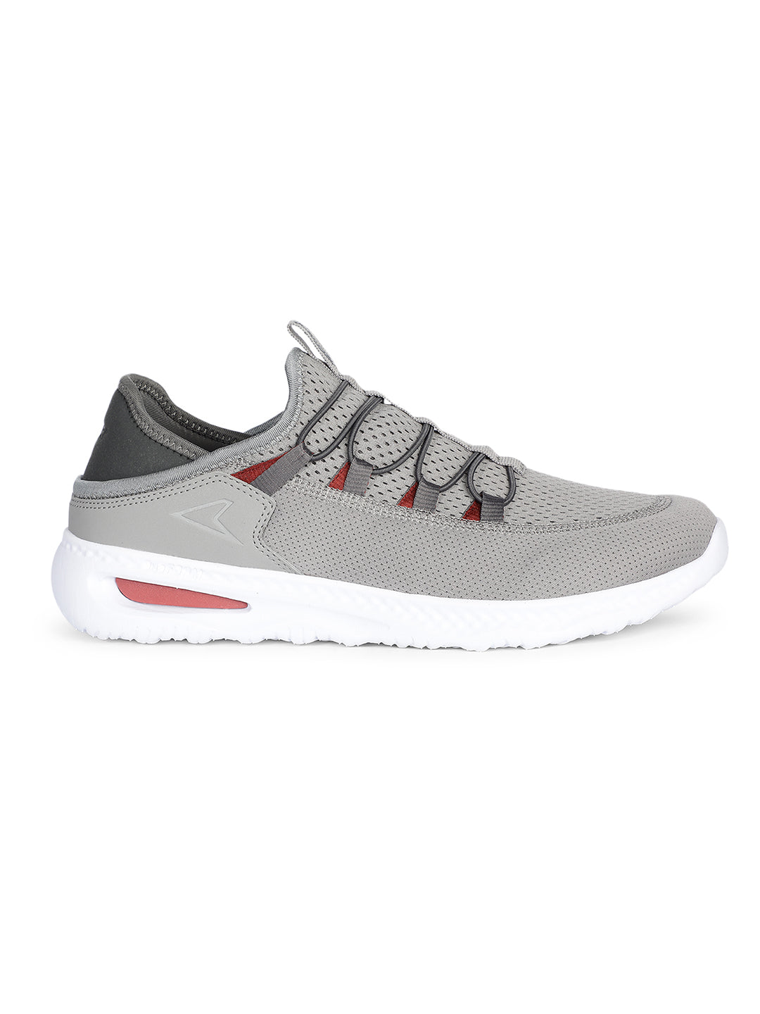 Power Men Grey Lace-up Oxford Sports Shoes - Grey - View 2