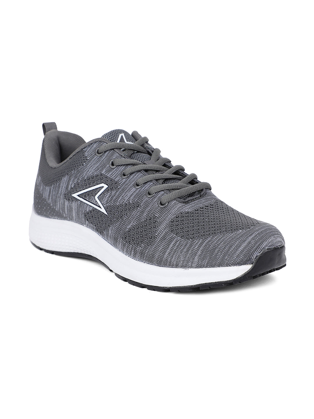 Power Men Grey Lace-up Oxford Sports Shoes - Grey - View 1