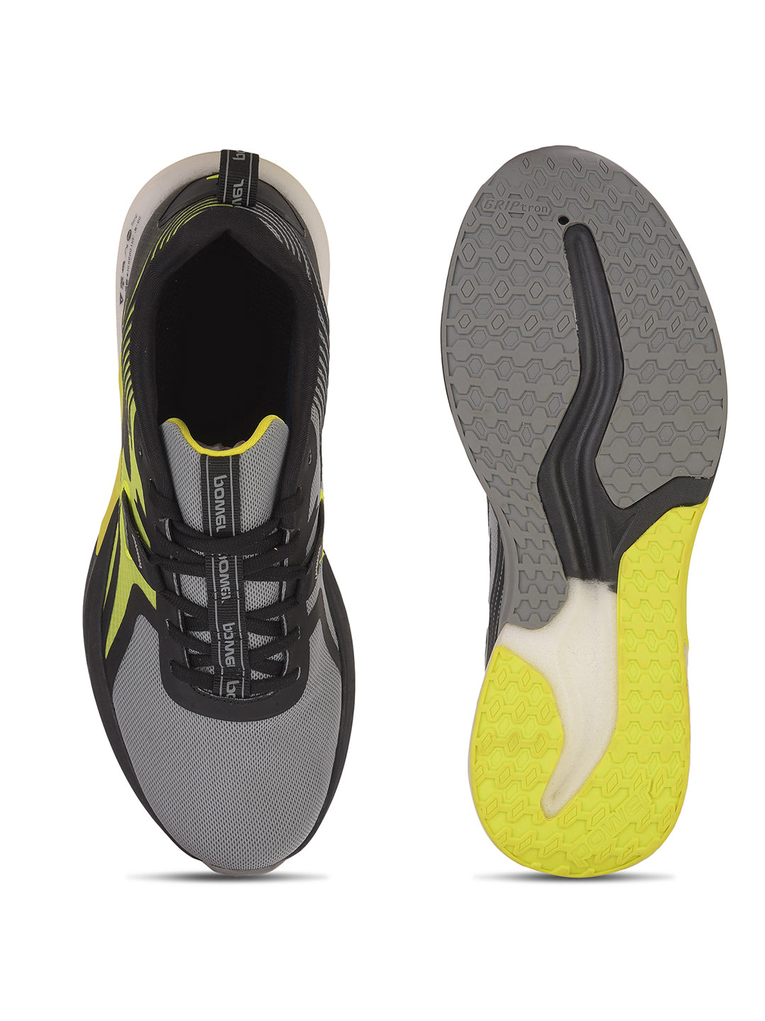 Power Men Grey Lace-up Oxford Sports Shoes - Grey - View 4