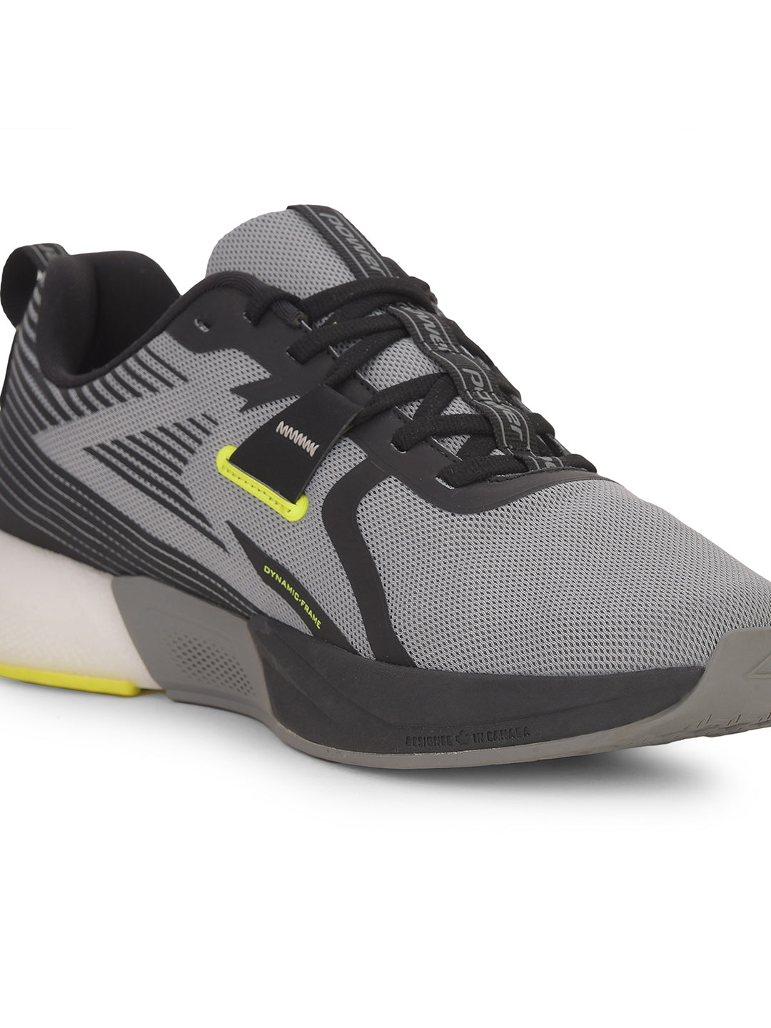 Power Men Grey Lace-up Oxford Sports Shoes - Grey - View 5