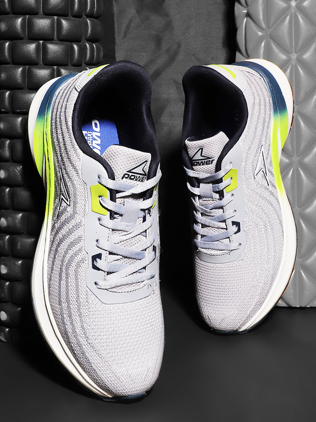 Power Men Grey Lace-up Oxford Sports Shoes - Grey - View 6