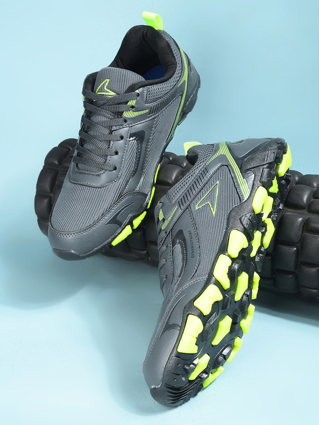 Power Men Dark Grey Lace-up Oxford Sports Shoes - Dark Grey - View 6