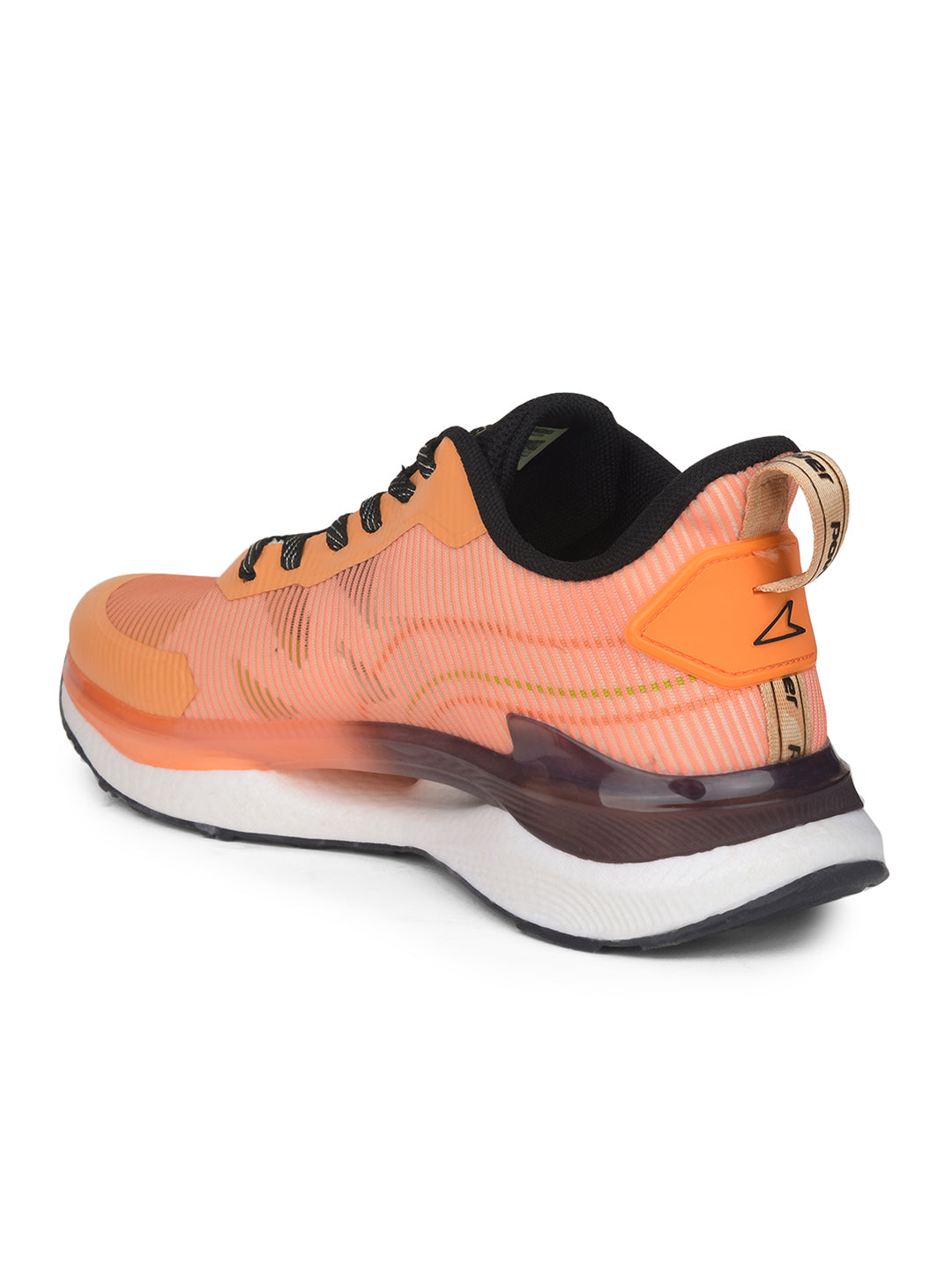 Power Men Orange Lace-up Oxford Sports Shoes - Orange - View 3