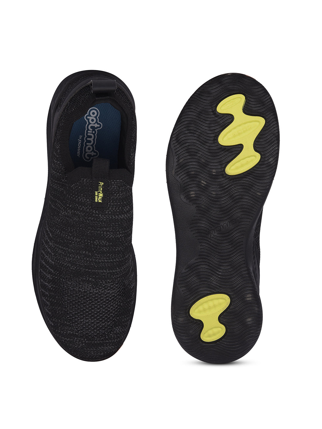 Power Men Black Lace-up Oxford Sports Shoes - Black - View 4