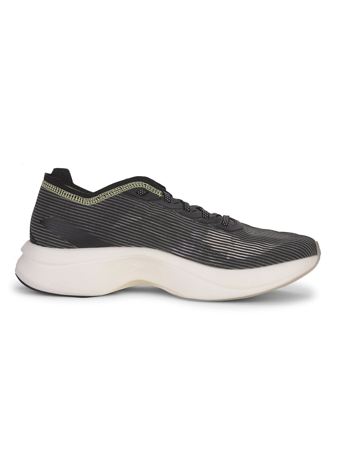 Power Men Black Lace-up Oxford Sports Shoes - Black - View 2