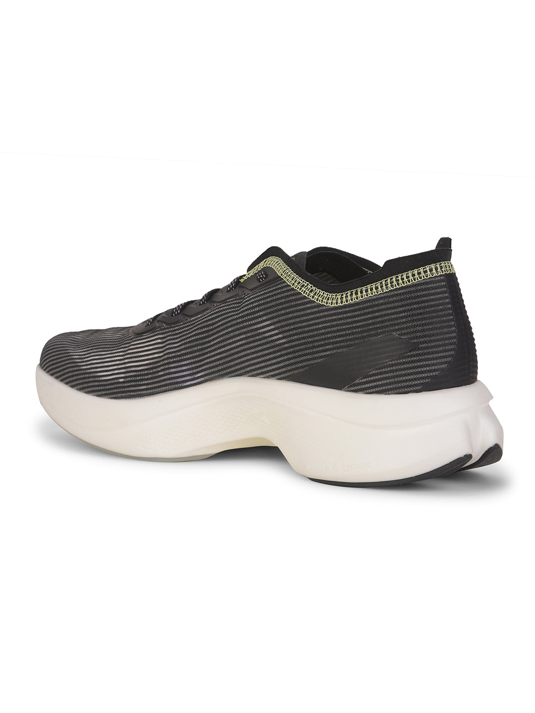 Power Men Black Lace-up Oxford Sports Shoes - Black - View 3