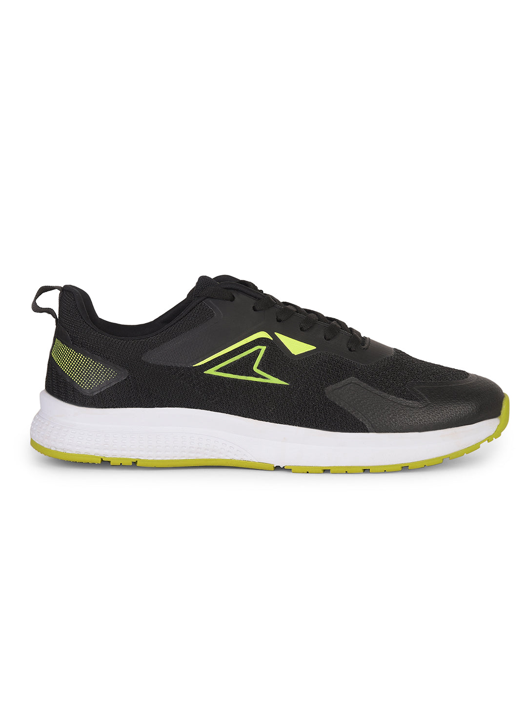 Power Men Black Lace-up Oxford Sports Shoes - Black - View 2