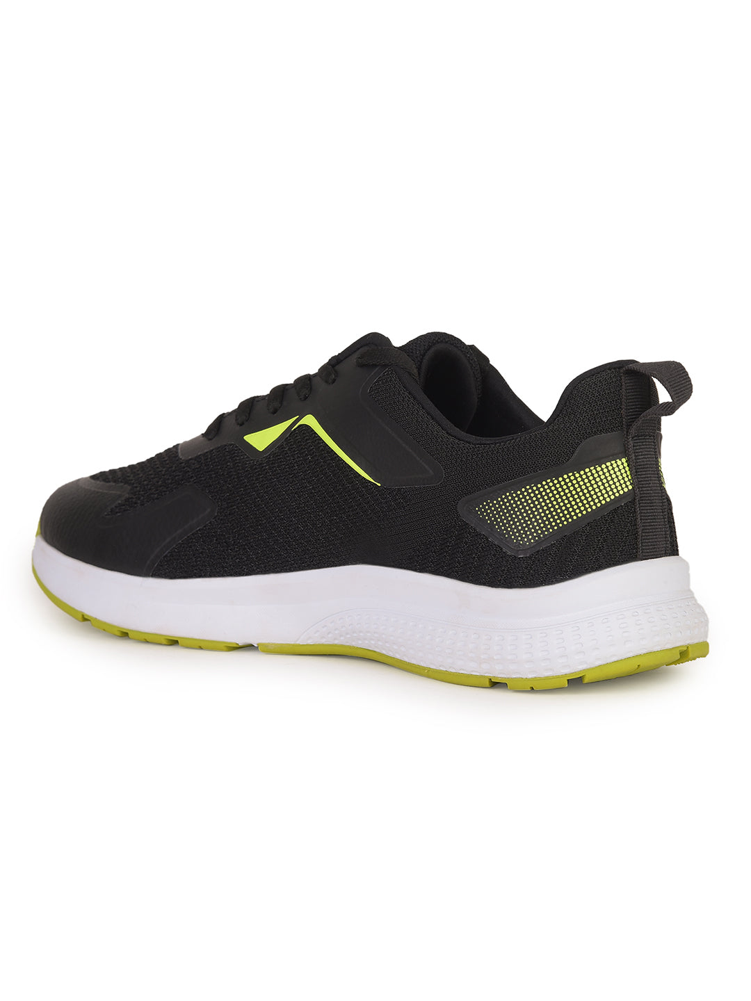 Power Men Black Lace-up Oxford Sports Shoes - Black - View 3