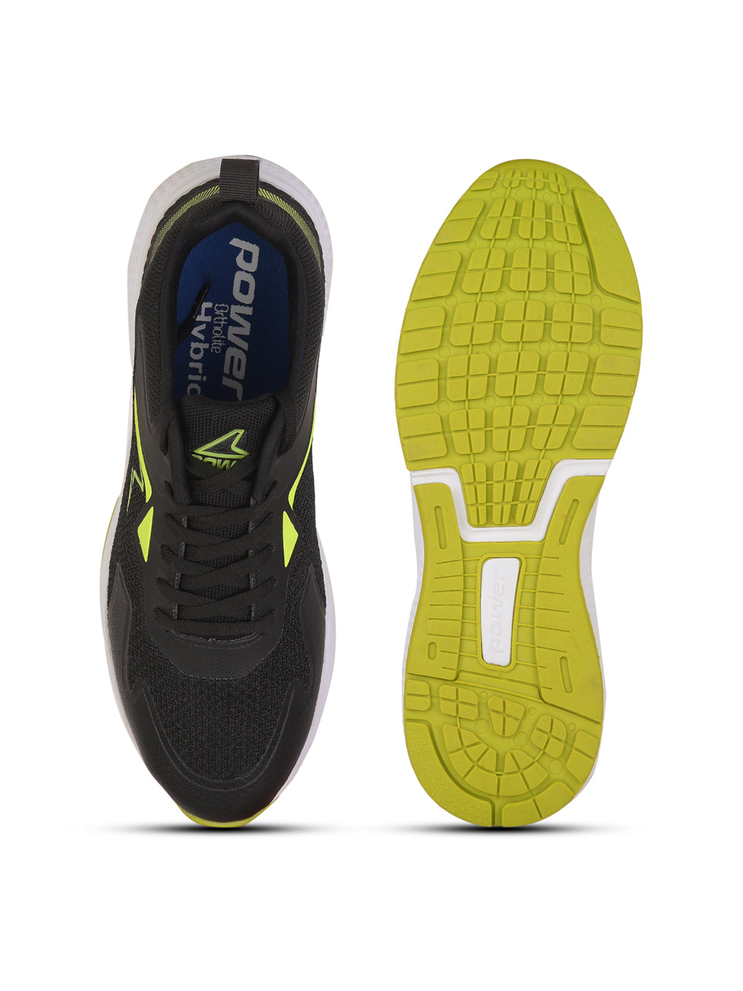 Power Men Black Lace-up Oxford Sports Shoes - Black - View 4