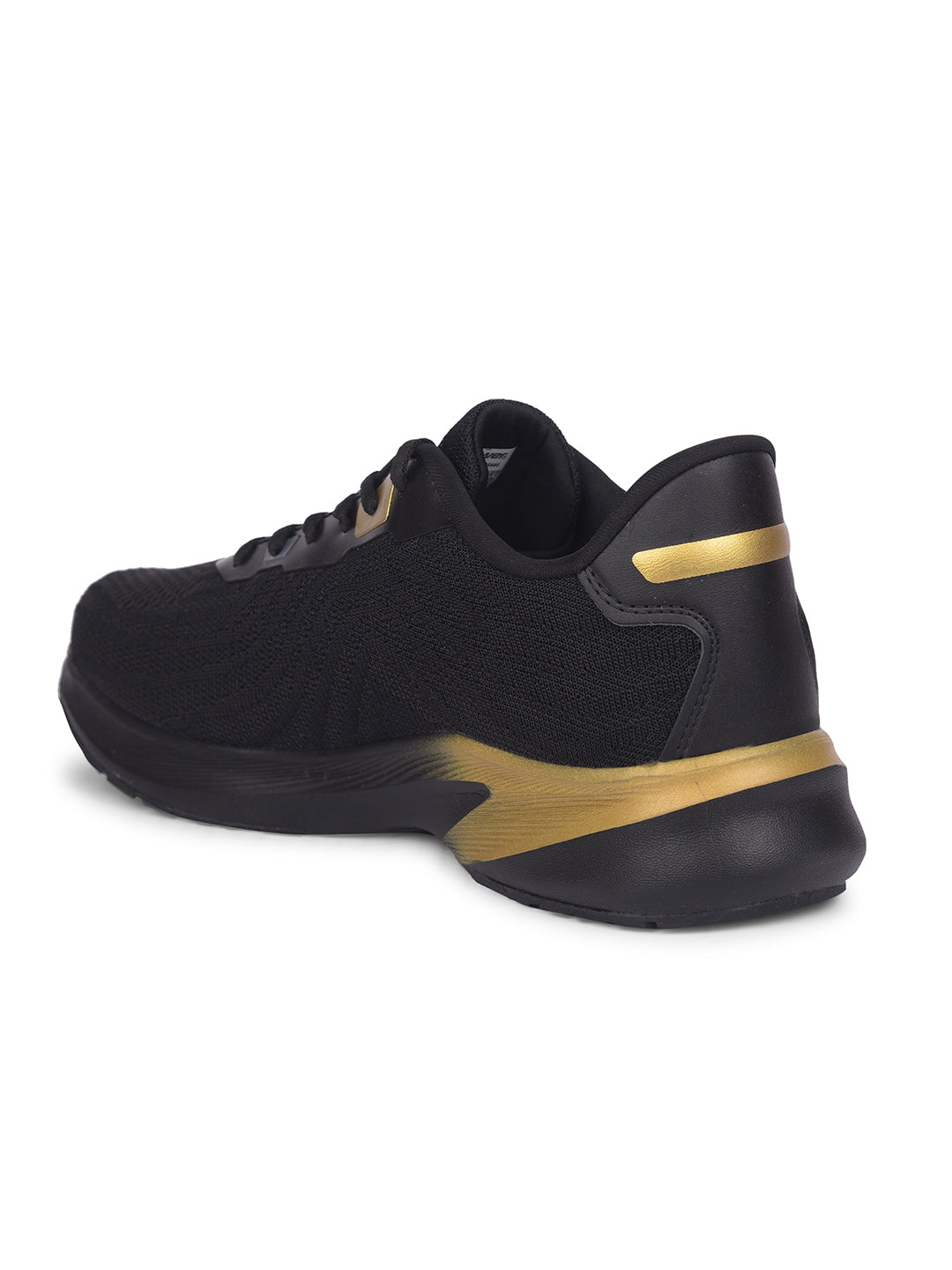 Power Men Black Lace-up Oxford Sports Shoes - Black - View 3