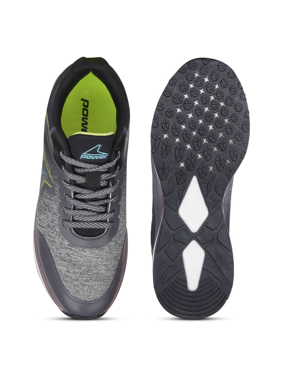 Power Men Black Lace-up Oxford Sports Shoes - Black - View 4