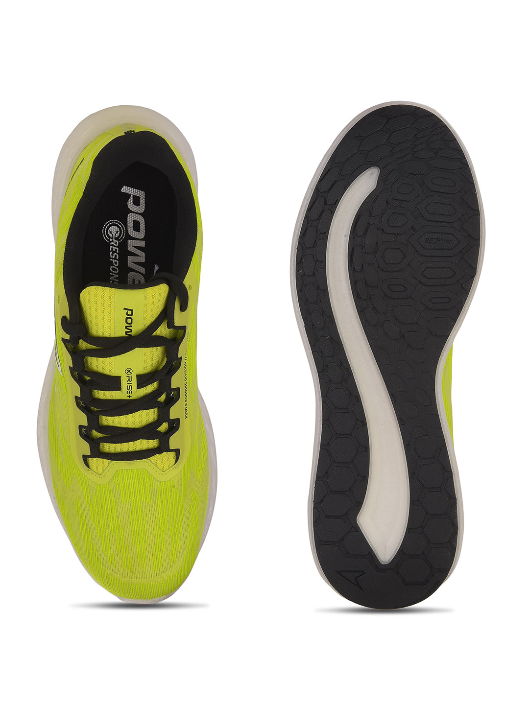 Power Men Green Lace-up Oxford Sports Shoes - Green - View 4