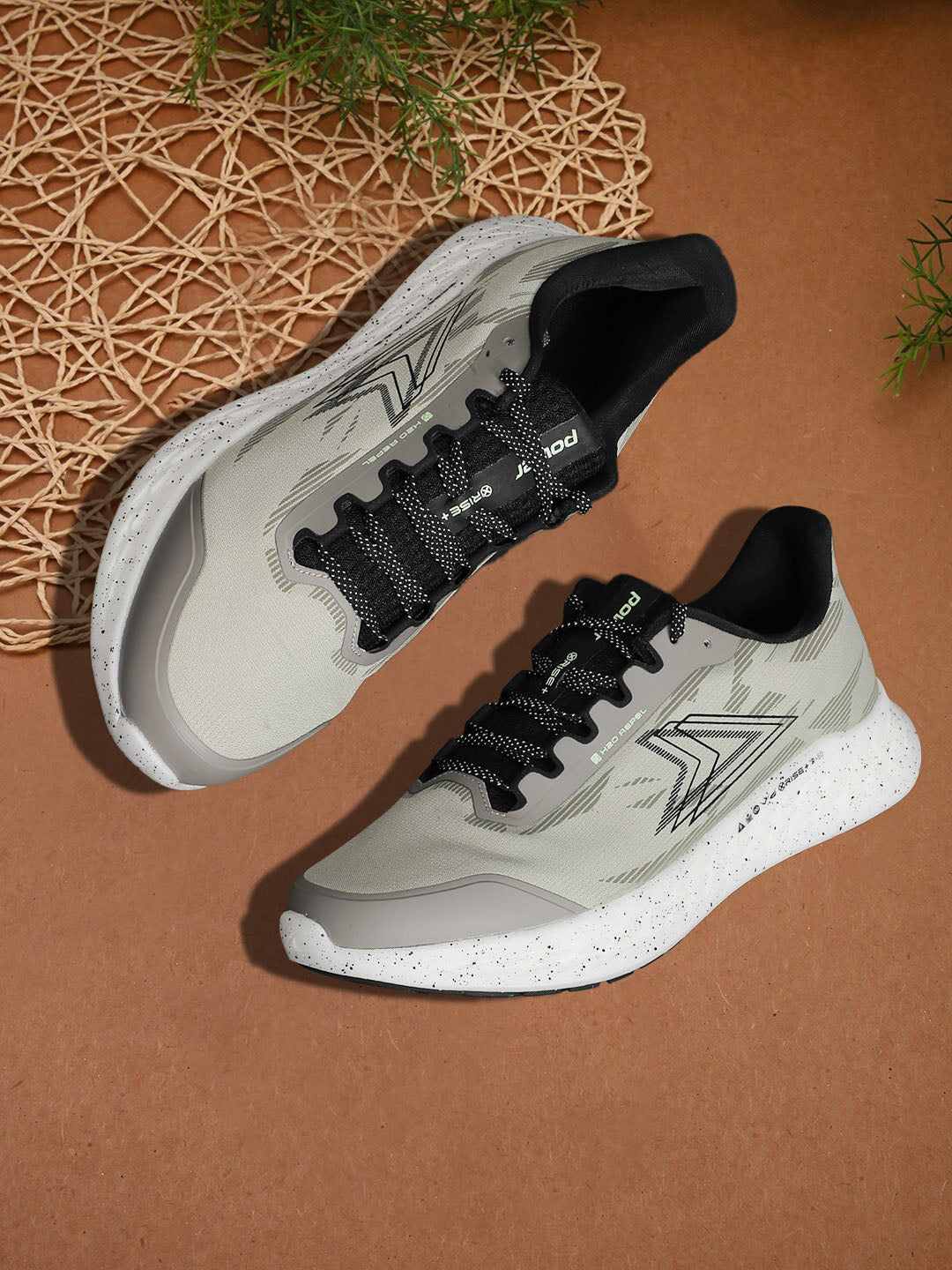 Power Men Beige Lace-up Oxford Sports Shoes - Beige - View 6