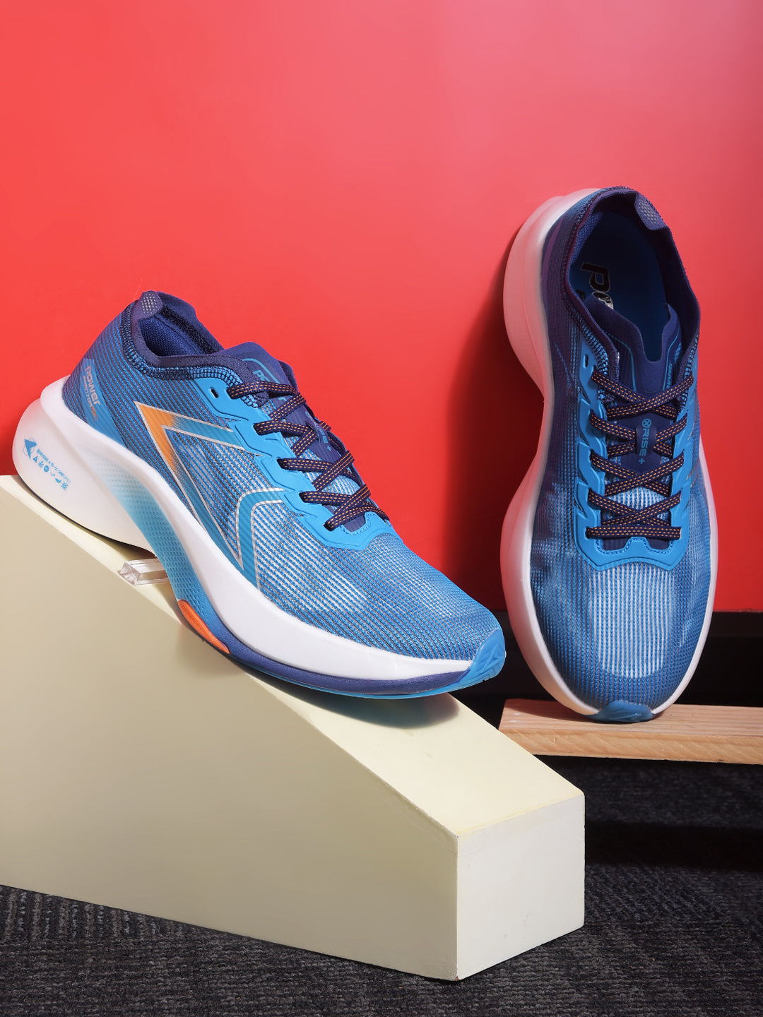Power Men Blue Lace-up Oxford Sports Shoes - Blue - View 6
