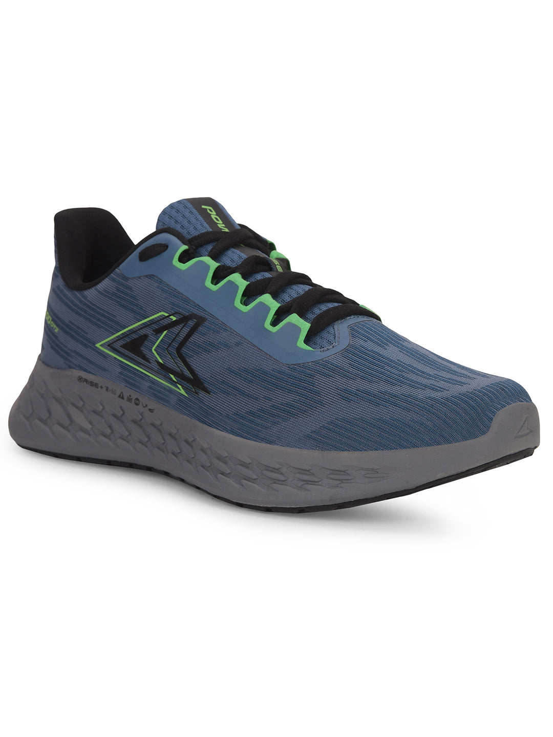 Power Men Blue Lace-up Oxford Sports Shoes - Blue - View 1