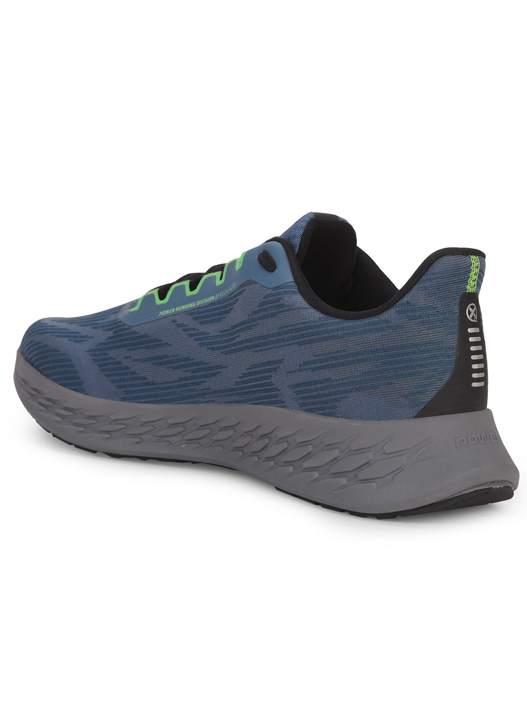 Power Men Blue Lace-up Oxford Sports Shoes - Blue - View 3