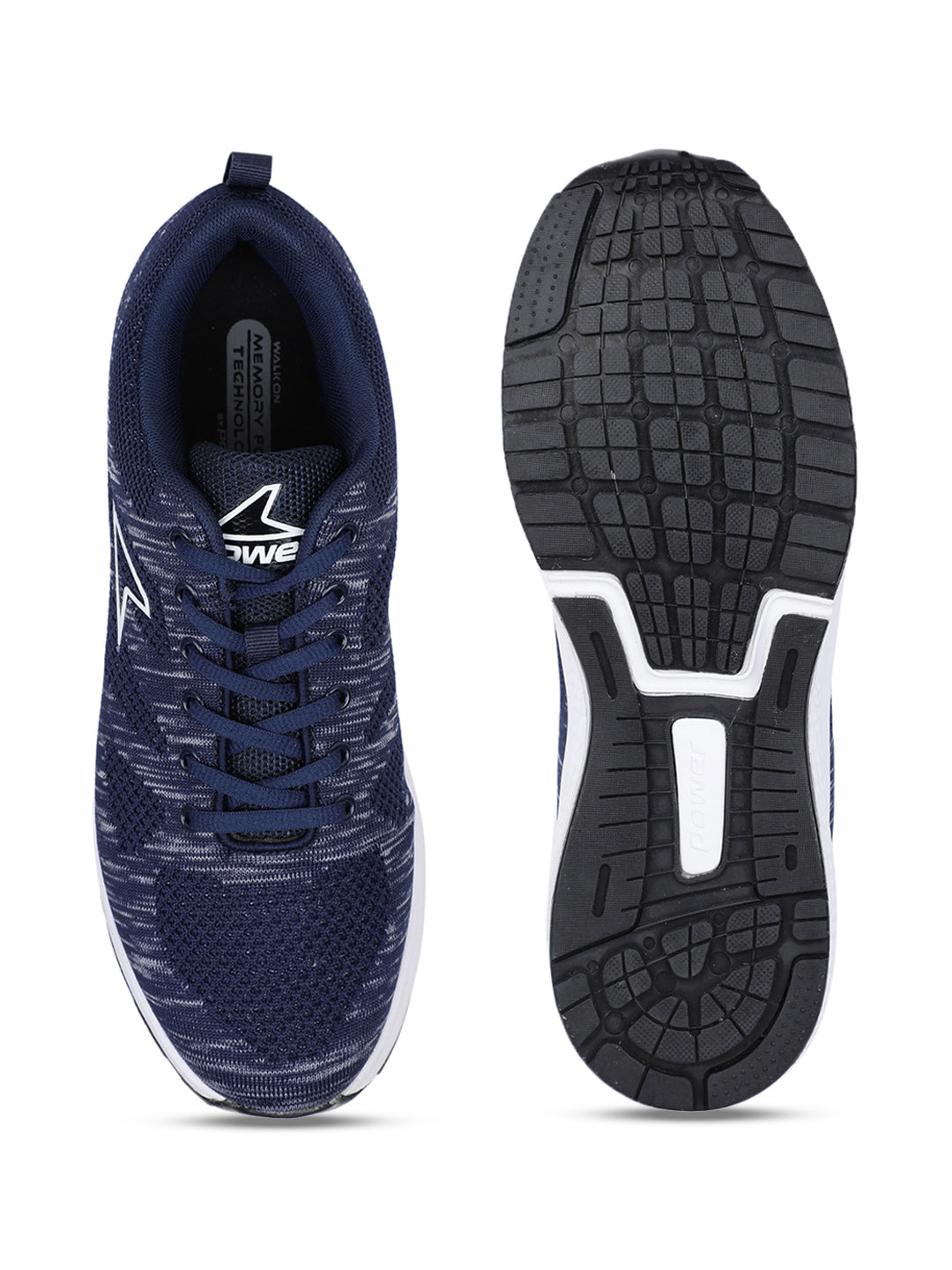 Power Men Blue Lace-up Oxford Sports Shoes - Blue - View 4