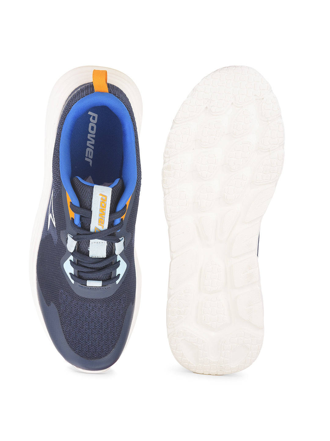 Power Men Navy Blue Lace-up Oxford Sports Shoes - Navy Blue - View 4