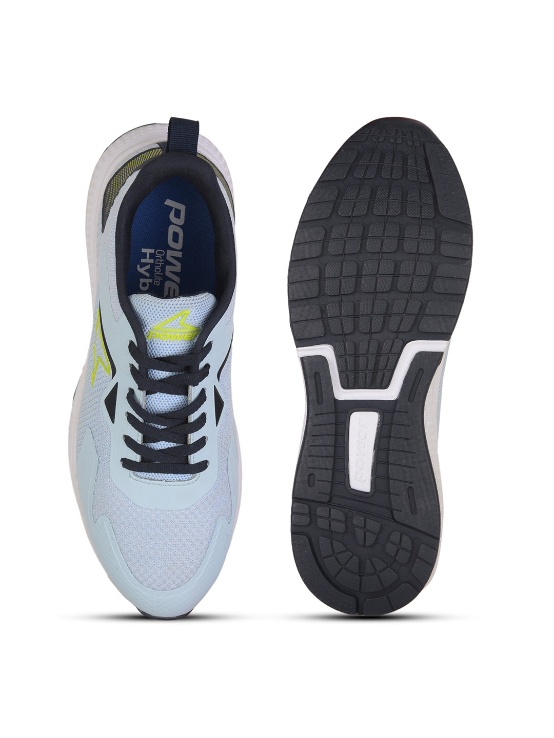 Power Men Light Blue Lace-up Oxford Sports Shoes - Light Blue - View 4